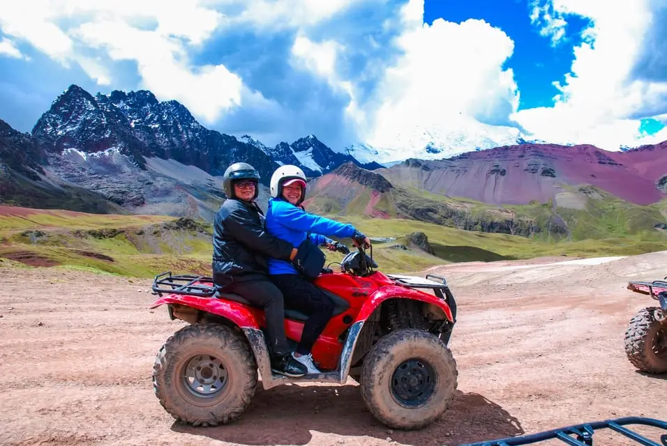 cusco to rainbow mountain atv riders